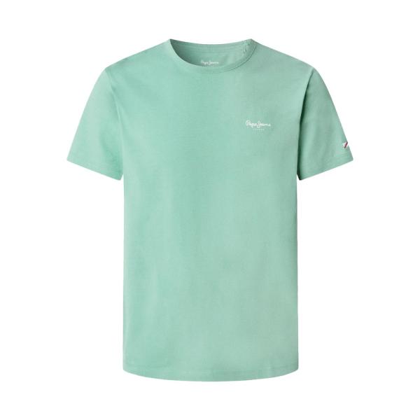 Pepe Jeans  Camisetas e camisas Verde - CAMISETA SLIM FIT COM LOGO ESTAMPADO - eu - Ref.