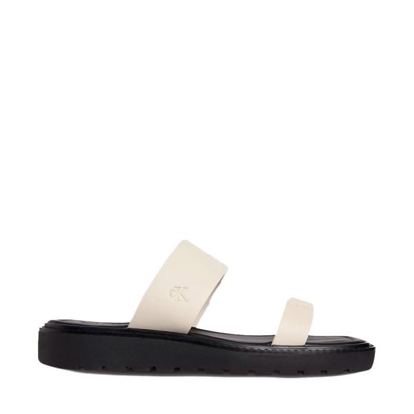 Calvin Klein Sandalias de piel - 38 Beige- Ref.