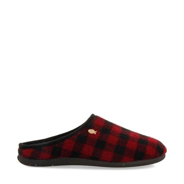 Hot Potatoes SAVANNAH PLAID PRINT HOUSE SLIPPERS, Bordeaux - Ref.