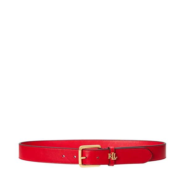 Ralph Lauren CINTURÓN LOGO-KEEPER LEATHER - L Rojo- Ref.