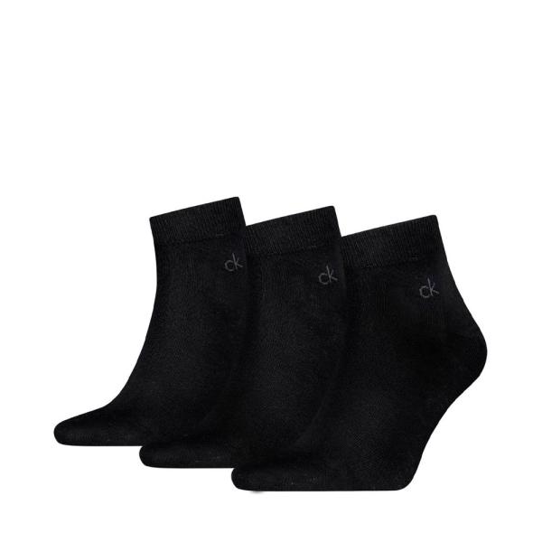 Calvin Klein  Calcetines Negro - Pack de 3 Calcetines Tobilleros - 43/46 - Ref.