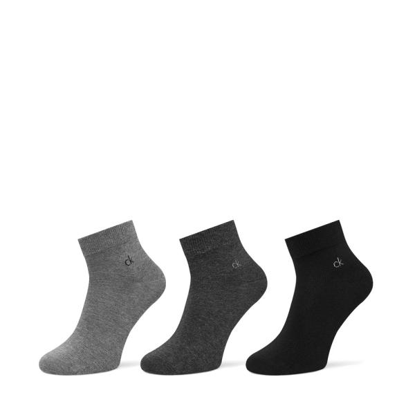 Calvin Klein  Calcetines Gris - Pack de 3 Calcetines Tobilleros - 39/42 - Ref.