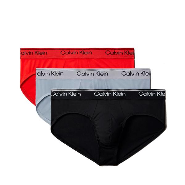 Calvin Klein Underwear  Unterwäsche Grau - 3er-Pack Hüftslips - Microfaser Stretch - XL - Ref.