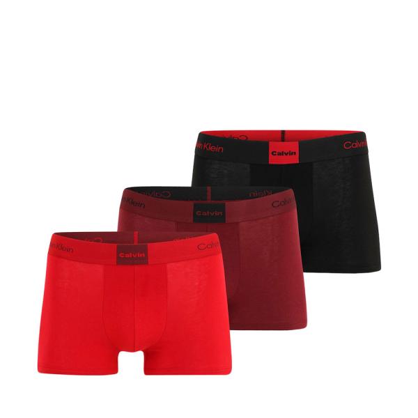 Calvin Klein Underwear Pack of 3 tight boxers - Icon Logo Graphic , Black, Red, Size  - Ref.