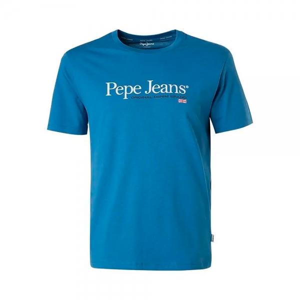 Pepe Jeans  Magliette Blu - MAGLIETTA ALBERT - XL - Ref.