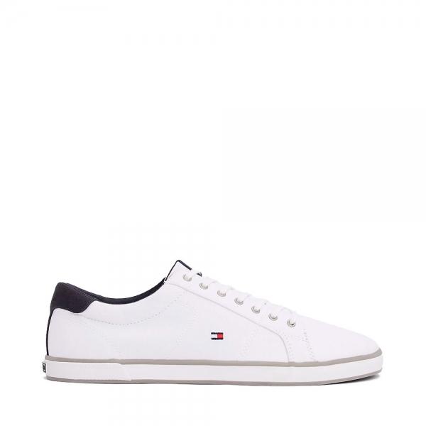 Tommy Hilfiger SNEAKERS EN TOILE À LACETS - 42 Blanc- Ref.
