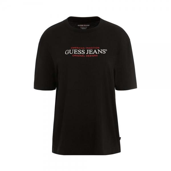 Guess  T-shirt, top e polo Nero - T-SHIRT LARGA DELLA TRADIZIONE AMERICANA - M - Ref.