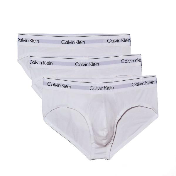 Calvin Klein Underwear  Unterwäsche Weiß - 3er-Pack Slips - Icon Cotton Stretch - M - Ref.
