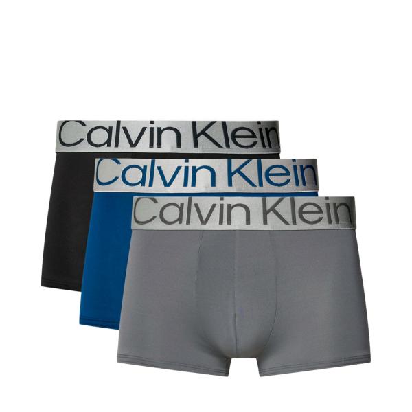 Calvin Klein Underwear 3 Pack Low Rise Slim Fit Boxers - Steel Micro , , Size  - Ref.