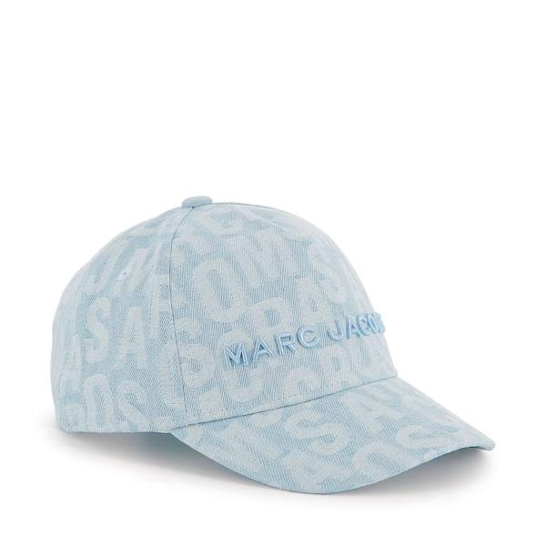 Marc Jacobs KIDS MONOGRAM PRINT CAP, Blue - Ref.