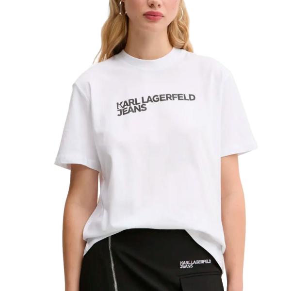 Karl Lagerfeld Jeans  Camisetas, tops y polos Blanco - CAMISETA CON LOGOTIPO - S - Ref.