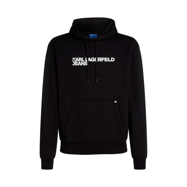 Karl Lagerfeld Jeans  Strickjacken und Pullover Schwarz - KAPUZENPULLOVER MIT LOGO - S - Ref.