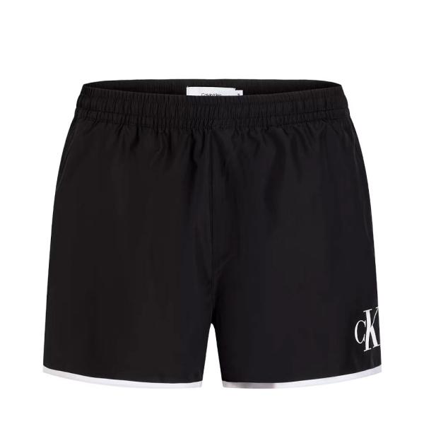 Calvin Klein  Vêtements de bain Noir - Maillot de bain court athlétique - Monogramme CK - S - Ref.
