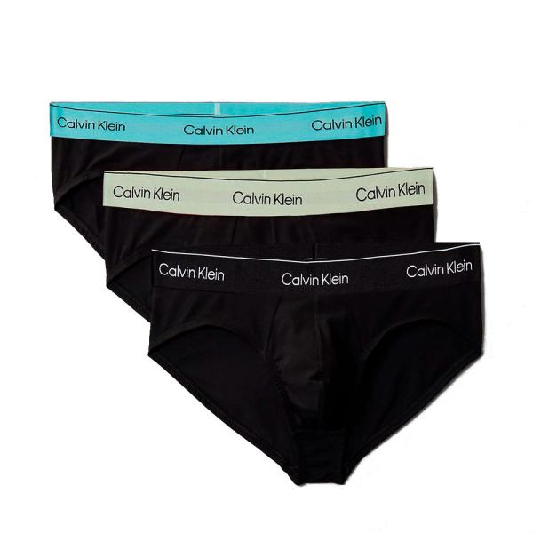 Calvin Klein Underwear  Unterwäsche Schwarz - 3er-Pack Slips – Icon Cotton Stretch - XL - Ref.