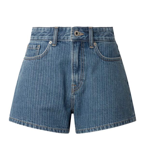Pepe Jeans  Pantalones Azul - SHORT  A-LINE HW SUZIE - 27 - Ref.