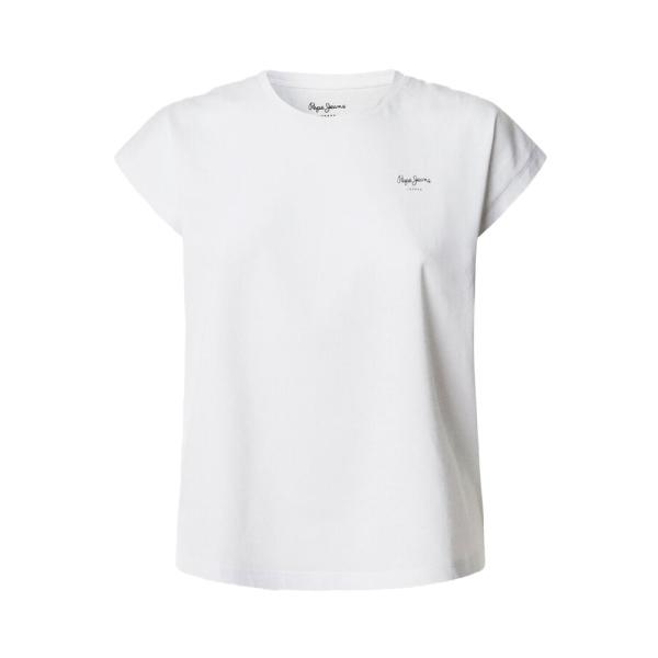 Pepe Jeans  T-shirt, top e polo Bianco - T-shirt con stampa logo slim fit - M - Ref.