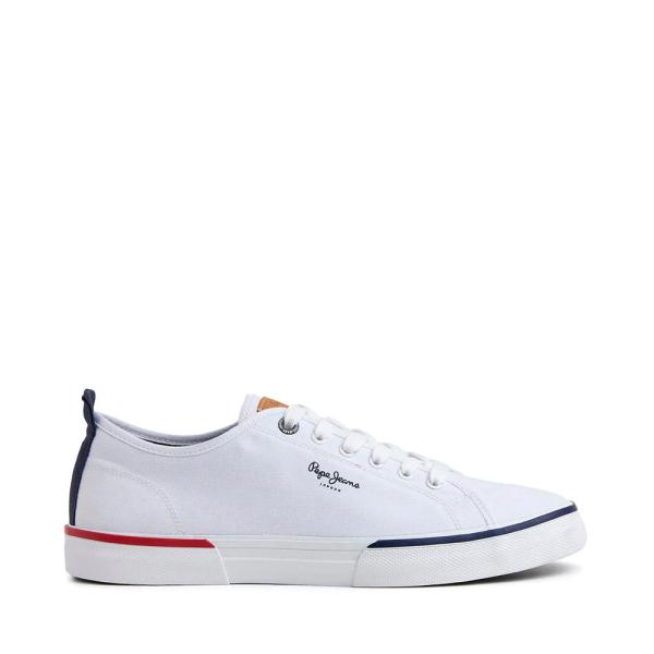 Pepe Jeans Classiche sneakers con suola a coppa - 40 Bianco- Ref.