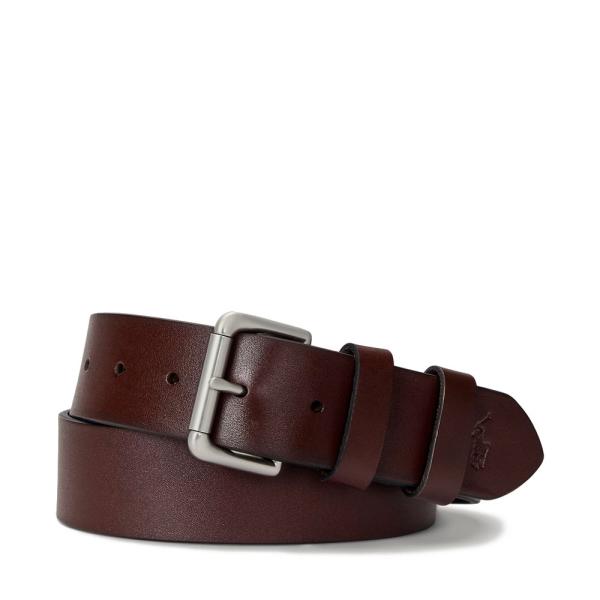 Ralph Lauren CEINTURE EN CUIR AVEC BOUCLE ENROULABLE - 38 Brun- Ref.