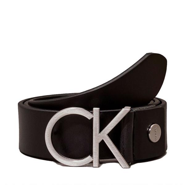 Calvin Klein CINTURÓN DE CUERO CON LOGO - 80 Negro- Ref.