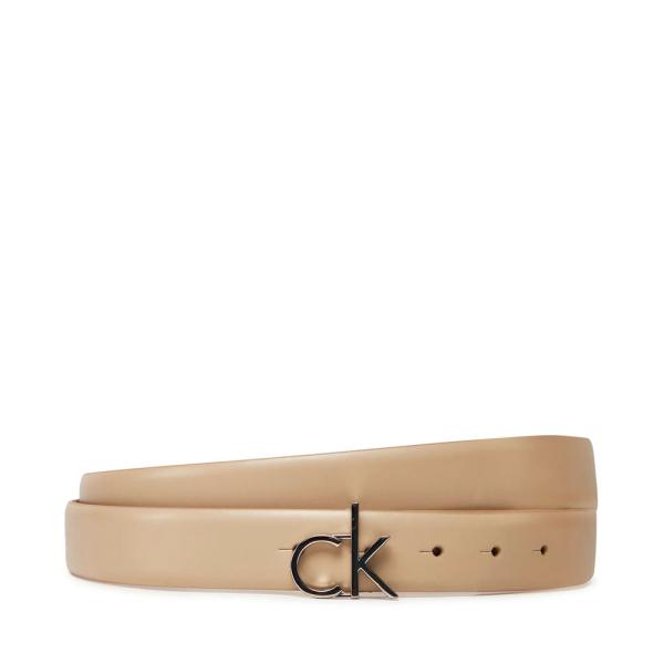 Calvin Klein Ceinture en cuir avec logo - 85 Beige- Ref.