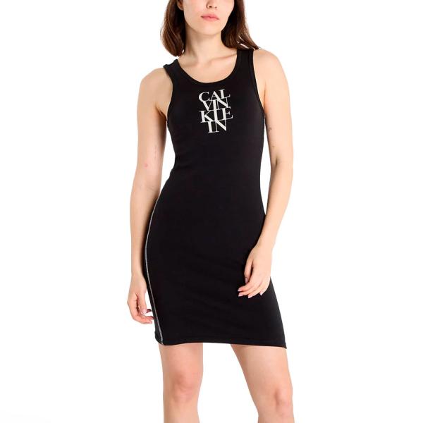 Calvin Klein  Vestidos e saias Preto - VESTIDO COM ALÇA CANELADA - M - Ref.