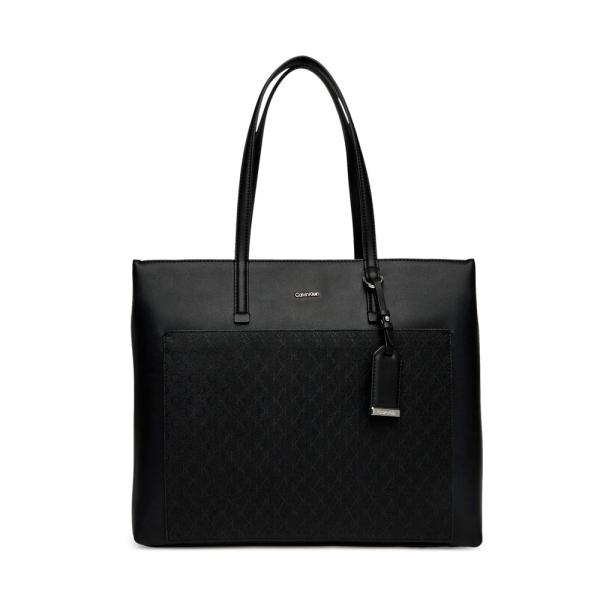 Calvin Klein MUST MITTLERE SHOPPERTASCHE MIT TASCHE - U Schwarz- Ref.