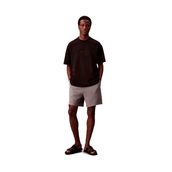 Calvin Klein  Calça Cinza - Shorts de moletom de lã de algodão - eu - Ref.
