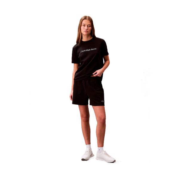 Calvin Klein French terry shorts with monogram logo , Black, Size  - Ref.