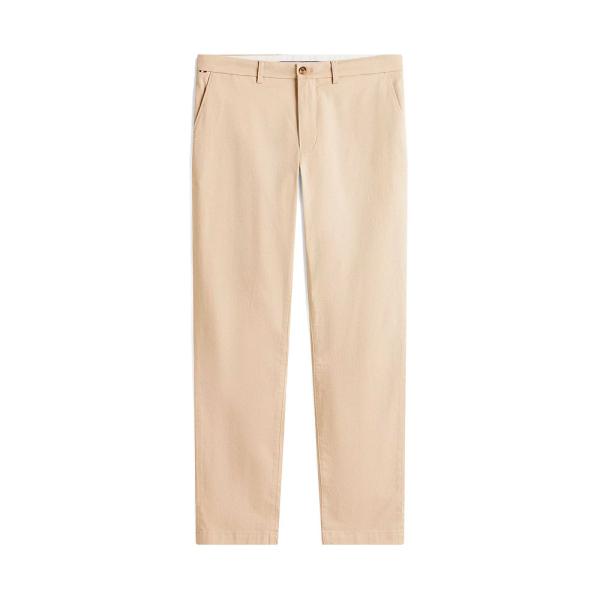 Tommy Hilfiger  Pantaloni Beige - Pantaloni chino dritti stampati Denton - 33 - Ref.