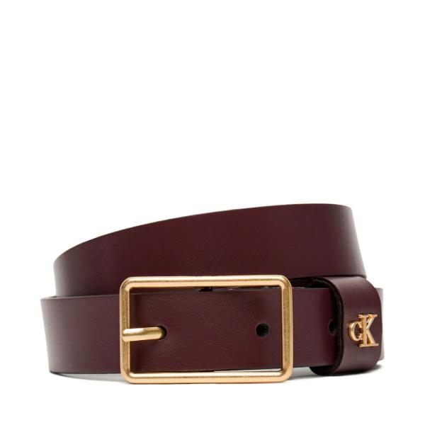 Calvin Klein SQUARE BUCKLE BELT, Brown - Ref.