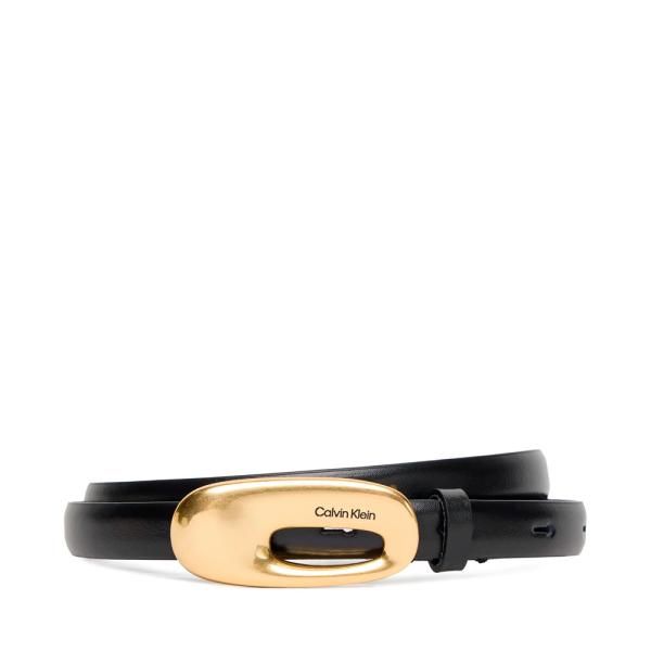 Calvin Klein CINTURA CON FIBBIA CHUCNHY ALLUNGATA - 80 Nero- Ref.