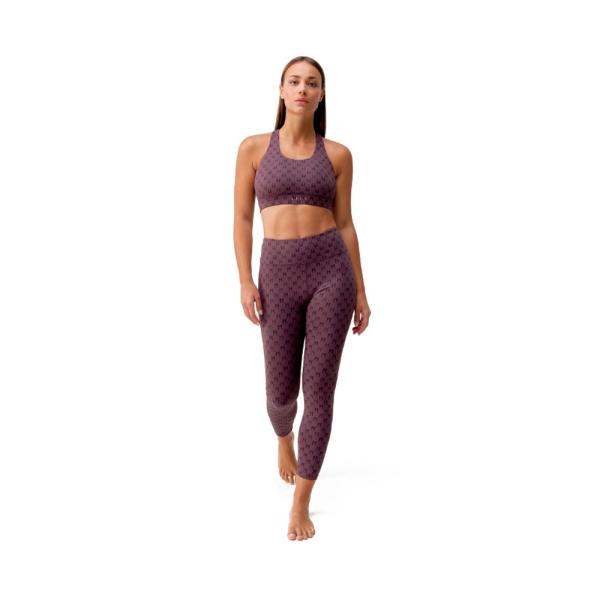Born Living Yoga  Sportbekleidung Violett - Leggings mit Monogramm - M - Ref.