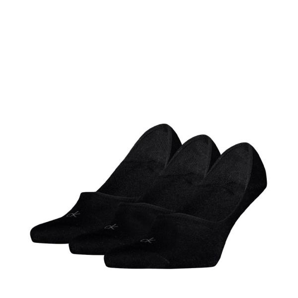Calvin Klein Pack of 3 Invisible Socks , Black, Size  - Ref.
