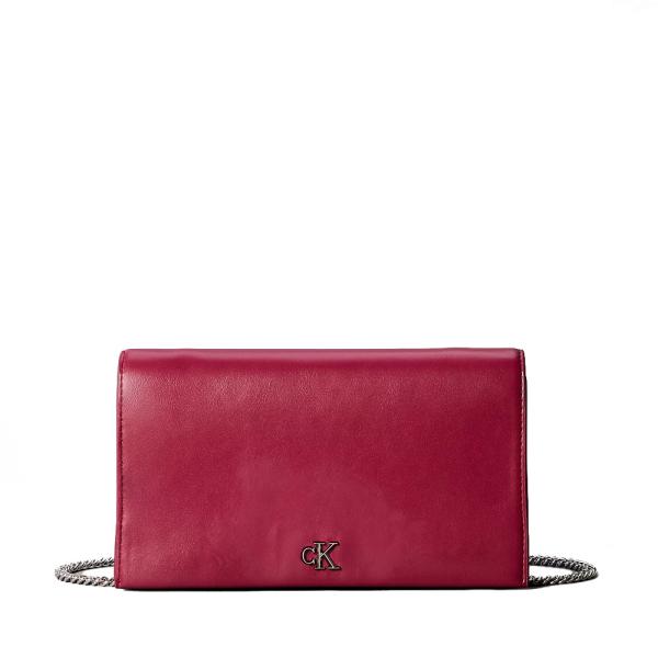 Calvin Klein Monogrammierte Kettenbrieftasche - U Fuchsie- Ref.