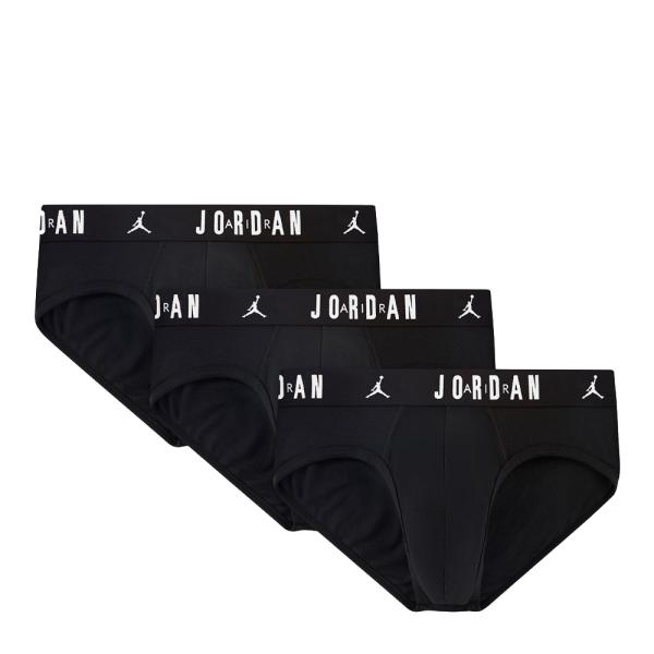 Jordan  Unterwäsche Schwarz - 3er-Pack Flight Baumwollboxershorts - S - Ref.