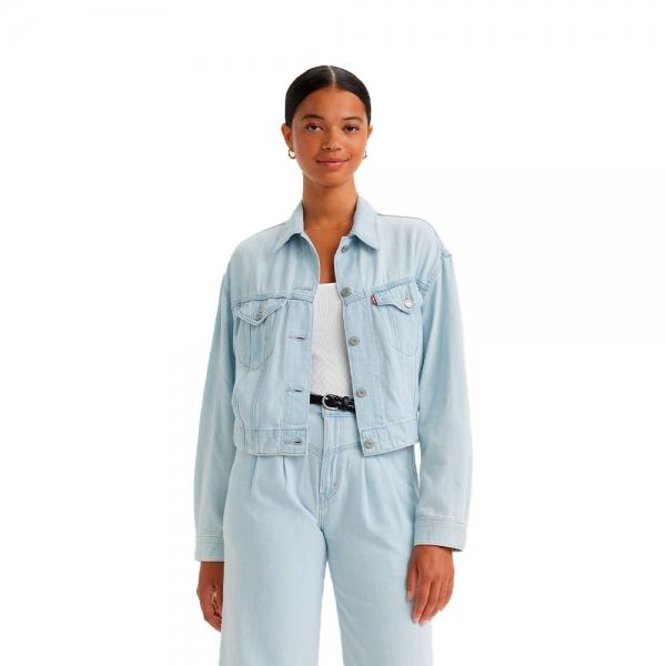 Levi's  Chaquetas, sudaderas y jerséis Azul - CHAQUETA FEATHERWEIGHT TRUCKER POOLE PARTY - L - Ref.