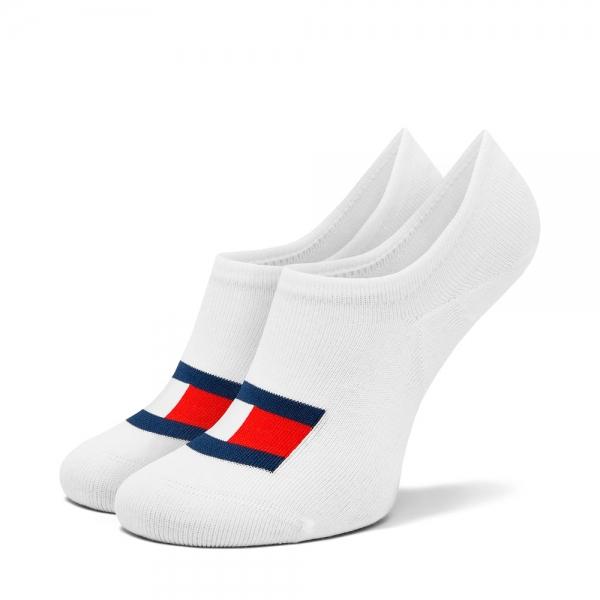 Tommy Hilfiger  Roupa esportiva Branco - PACK DE 2 MEIAS FOOTIE FLAG - 39-42 - Ref.