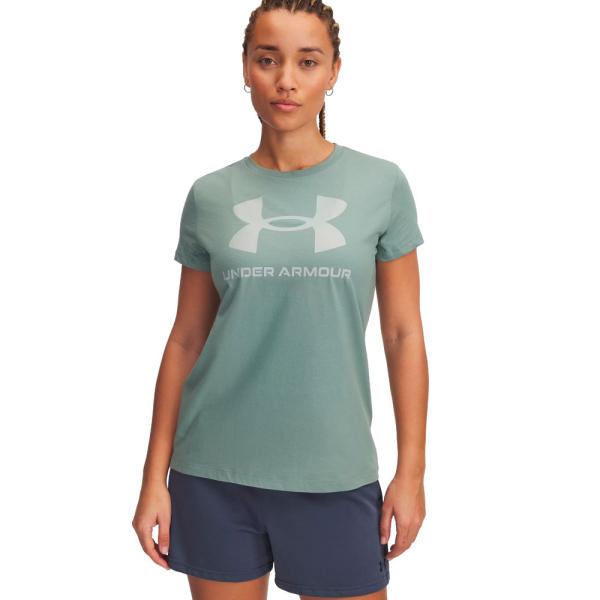 Under Armour  Vêtements de sport Vert - T-SHIRT À MANCHES COURTES AVEC LOGO RIVAL - XS - Ref.