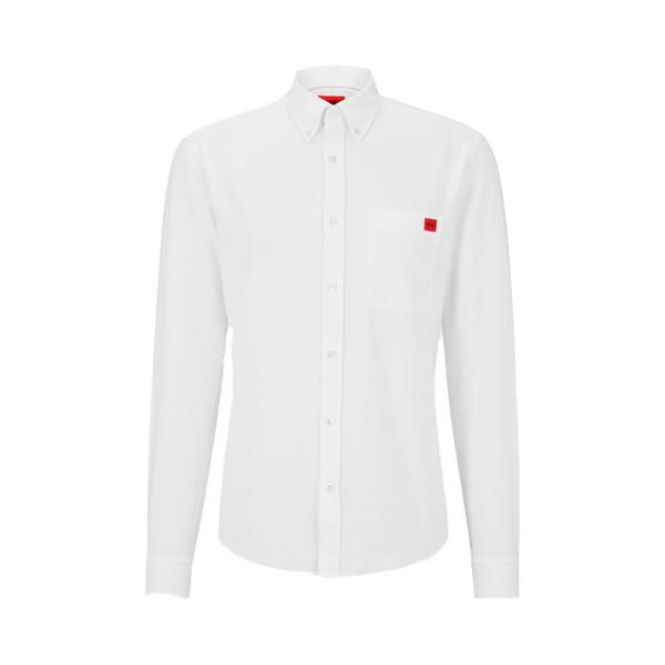 Hugo Boss  Camisetas y camisas Blanco - CAMISA SLIM FIT EN ALGODÓN OXFORD LAVADO - S - Ref.
