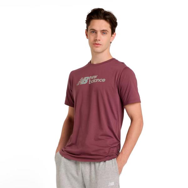 New Balance  Camisetas e camisas Malva - CAMISETA LINEAR HEATHERTECH - Sim - Ref.