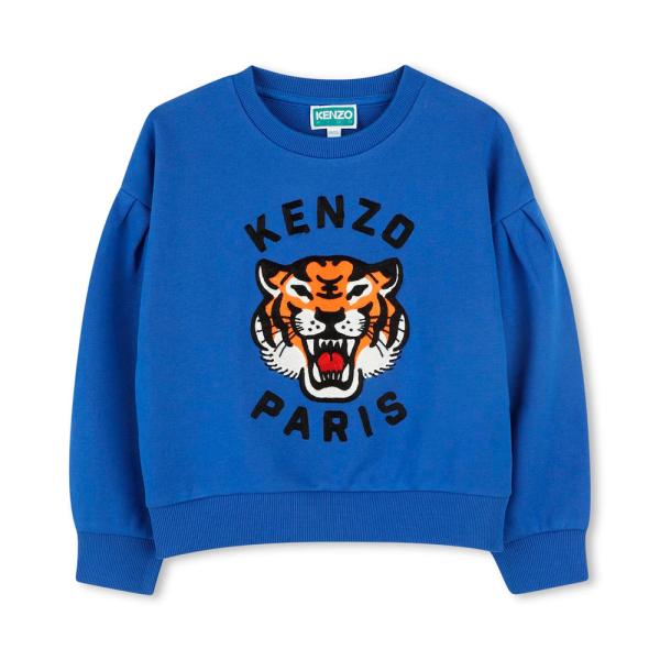 Kenzo Kids  Chaquetas y sudaderas Azul - SUDADERA CON ESTAMPADO FRONTAL KIDS - 12A - Ref.