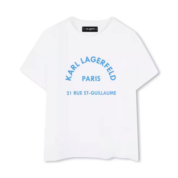 Karl Lagerfeld  Magliette Bianco - MAGLIETTA A MANICHE CORTE PER BAMBINI - 12A - Ref.