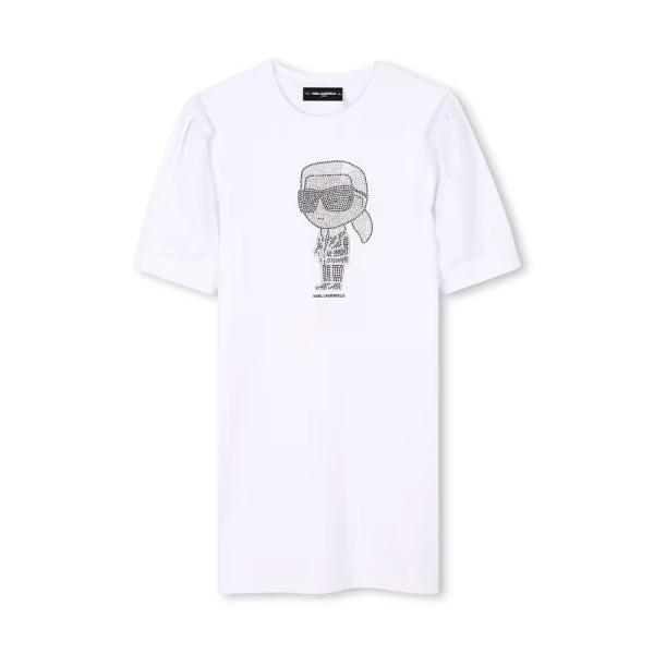 Karl Lagerfeld  Vestidos informales Blanco - VESTIDO DE MANGA CORTA - 16A - Ref.