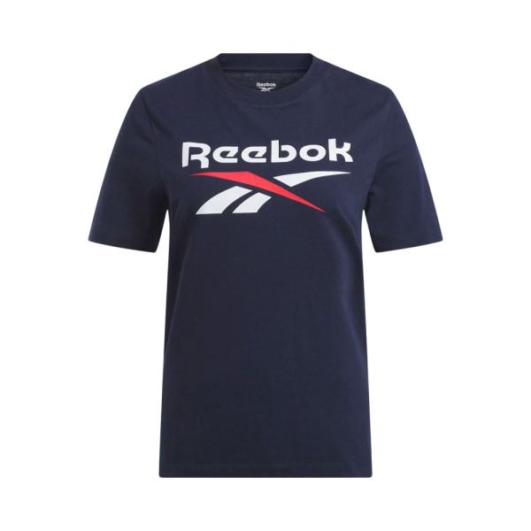 Reebok  Vêtements de sport Bleu marine - T-shirt identitaire avec grand logo - XS - Ref.