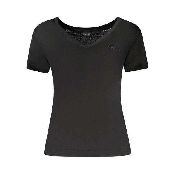 Guess  T-shirts, hauts et polos Noir - T-shirt col V - S - Ref.