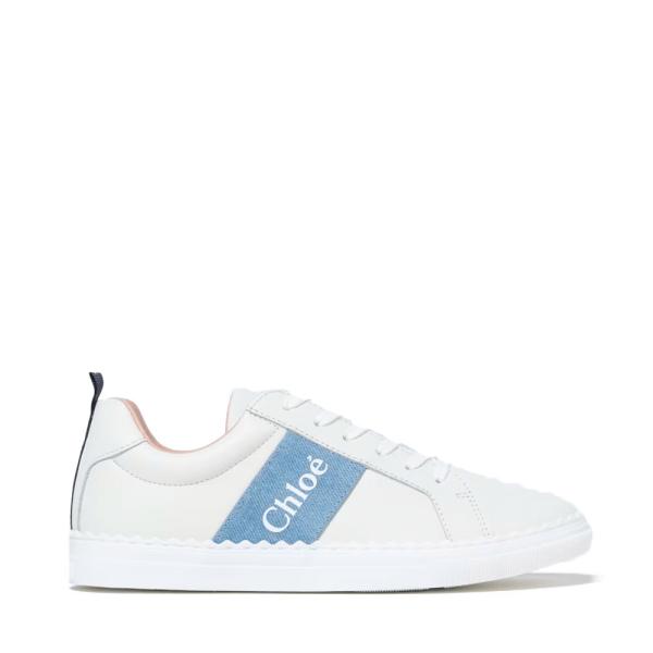 Chloe C20515 SNEAKERS PER BAMBINI - 36 Beige, Blu- Ref.