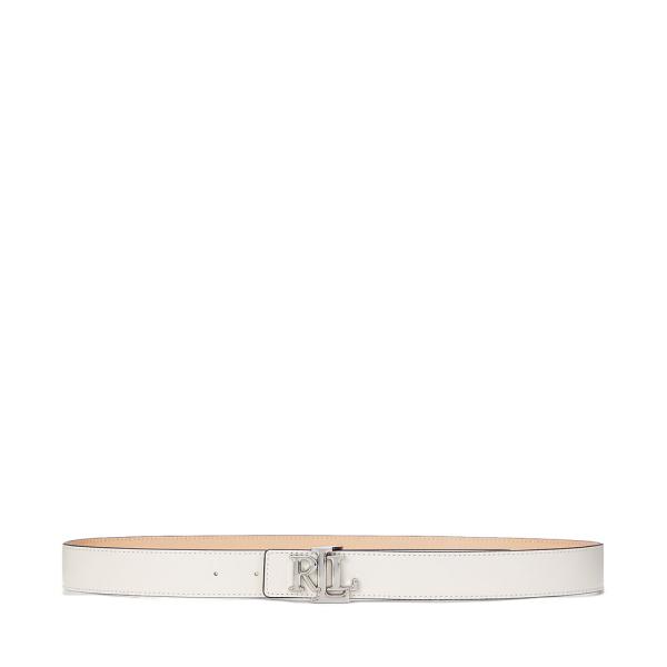 Ralph Lauren CEINTURE EN CUIR RÉVERSIBLE AVEC LOGO - S Beige- Ref.