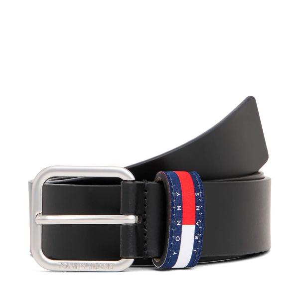 Tommy Hilfiger Cinto Ryan com passador de cinto exclusivo - 90 Preto- Ref.