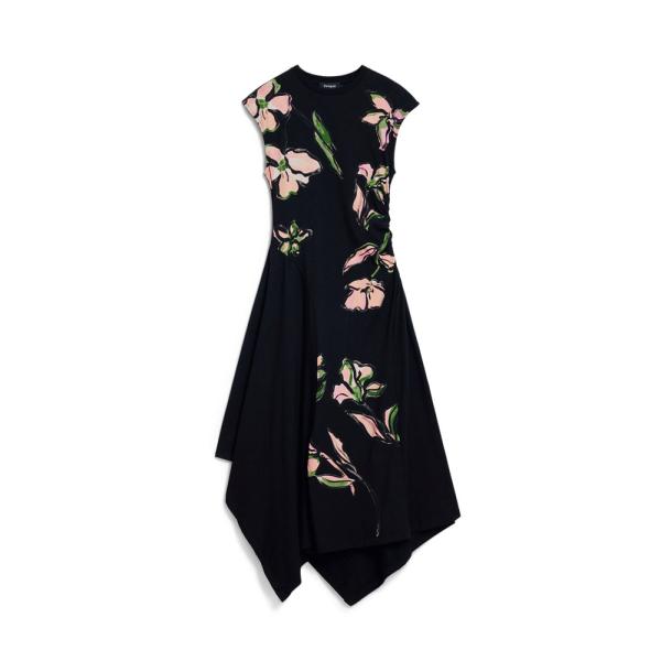 Desigual  Vestidos e saias Preto - Vestido de flores irregulares - eu - Ref.