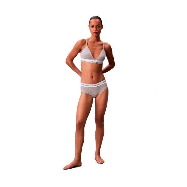 Calvin Klein Lightly lined bra - Icon Cotton Modal , Grey, Size  - Ref.